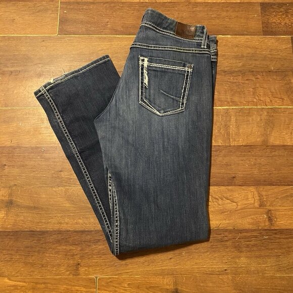 Y2K vintaage grunge Buckle Bke Harper bootcut sz 31R blue jeans 34x30.5” - Picture 1 of 4